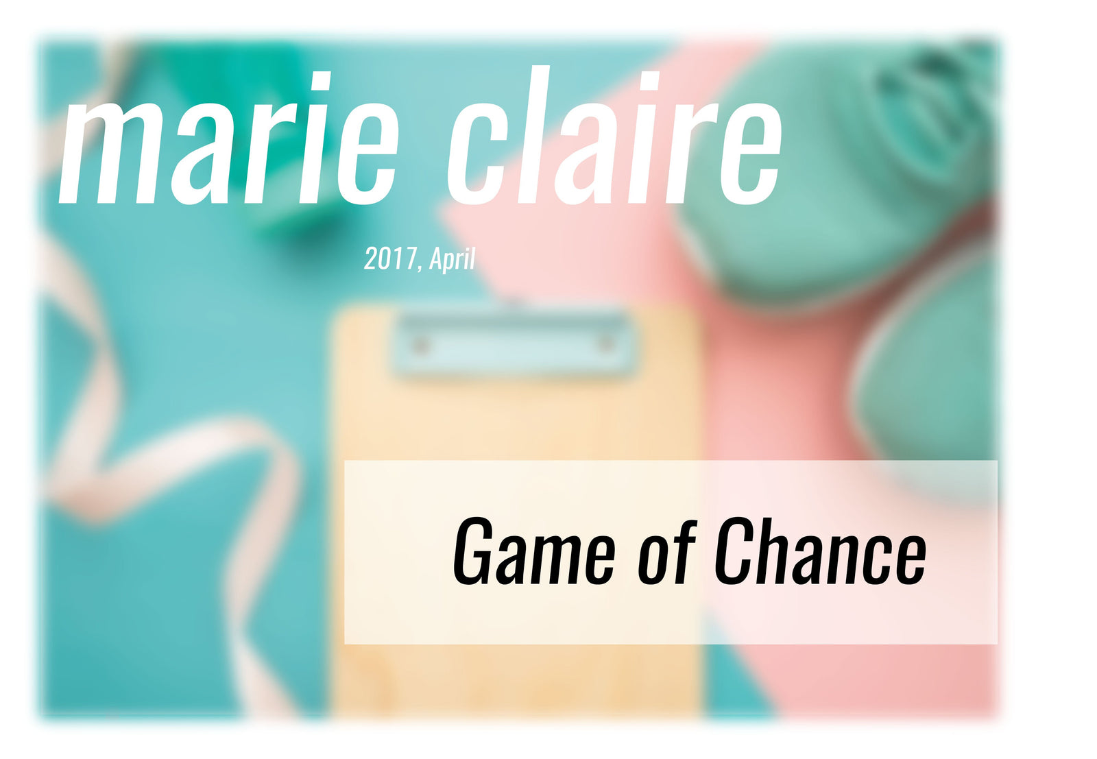 Marie Claire Malaysia, 2017, April