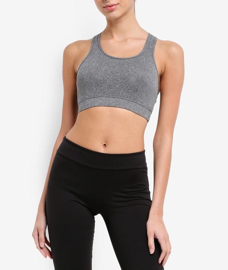 FUNFIT All Day Support Sports Bra in Grey (S - 3XL)