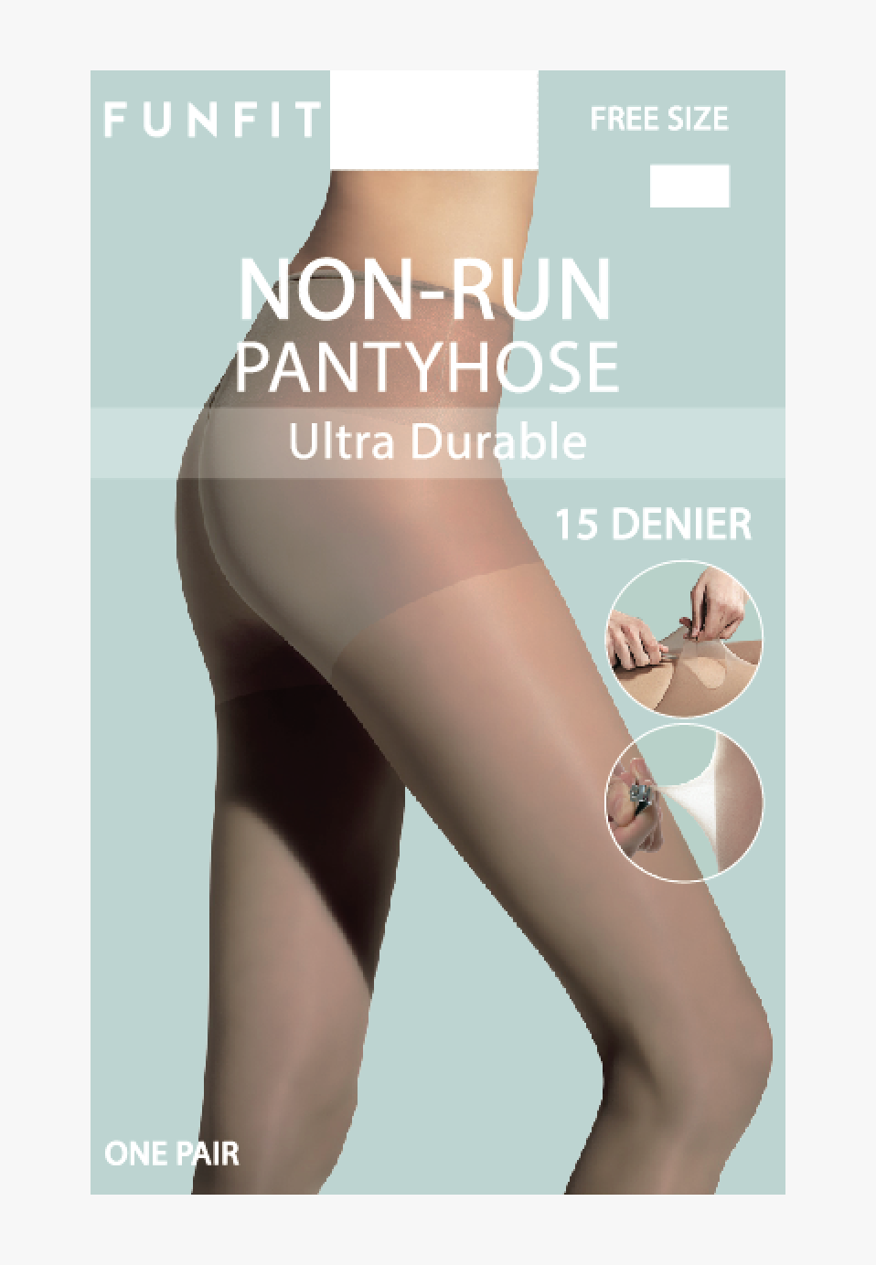 Non-run Pantyhose (2 Colours) 15 Denier