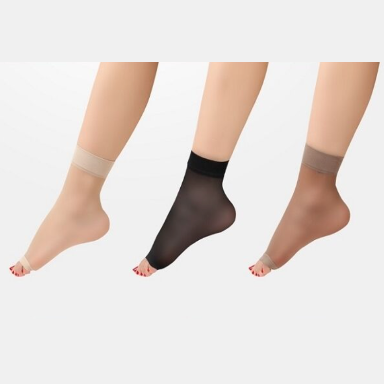 Open Toe Stockings (Ankle/ Knee-length)
