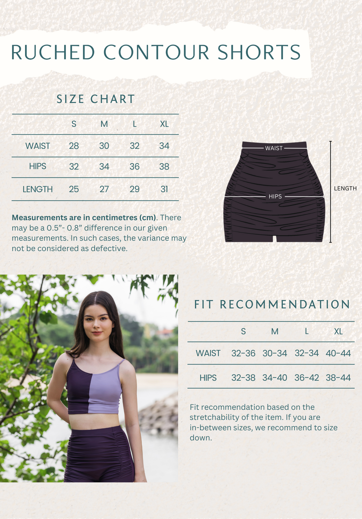 Ruched Contour Shorts