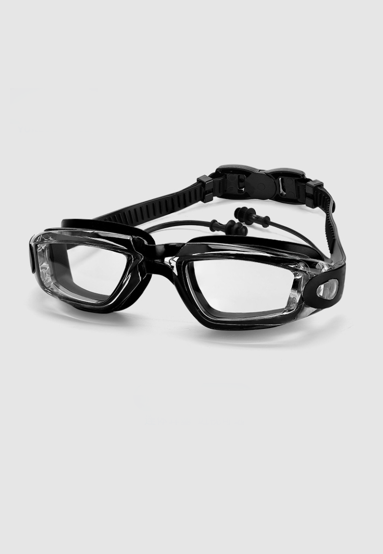Anti Fog Swim Goggles (Black/Silver/ Clear)