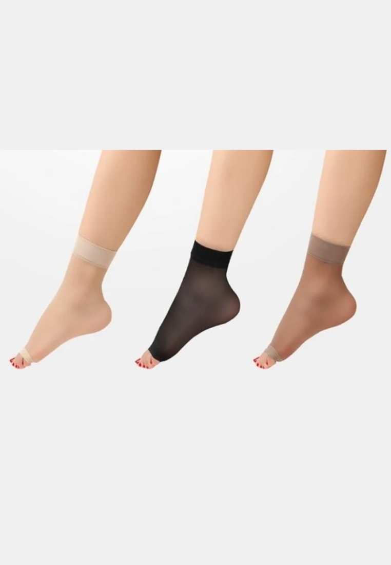 Open Toe Stockings (Ankle/ Knee-length)