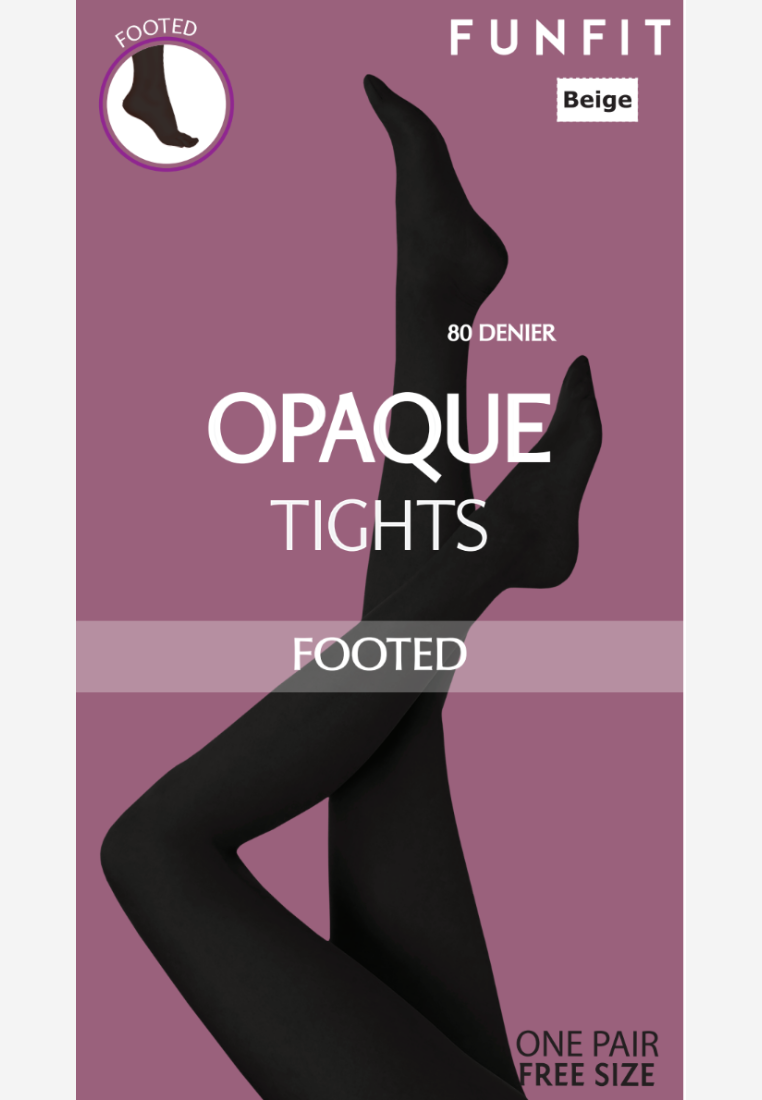 Opaque Tights Footed 80 Denier FUNFIT Shop Swimwear Activewear Online