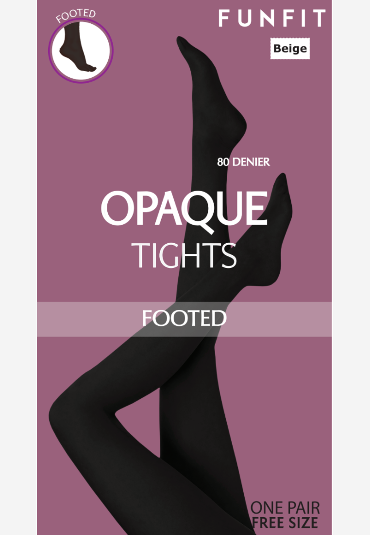 Opaque Tights (Footed) 80 Denier