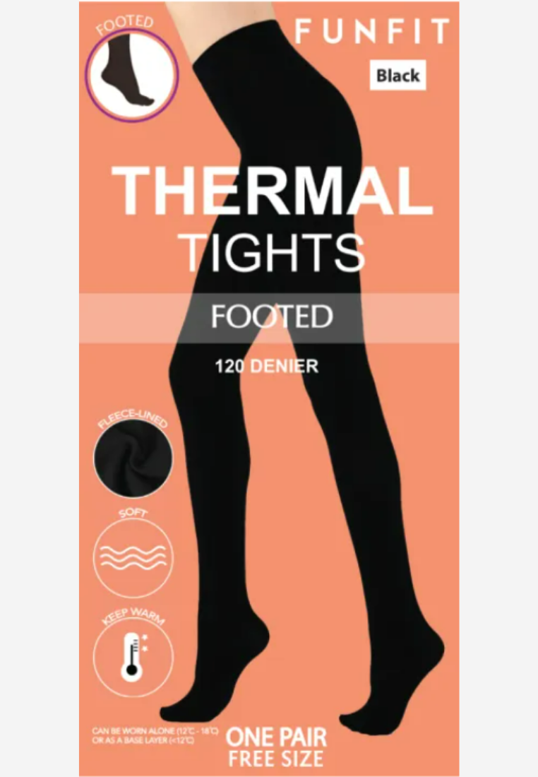 Buy Black Fleece Lined Thermal Tights from the Next UK online shop