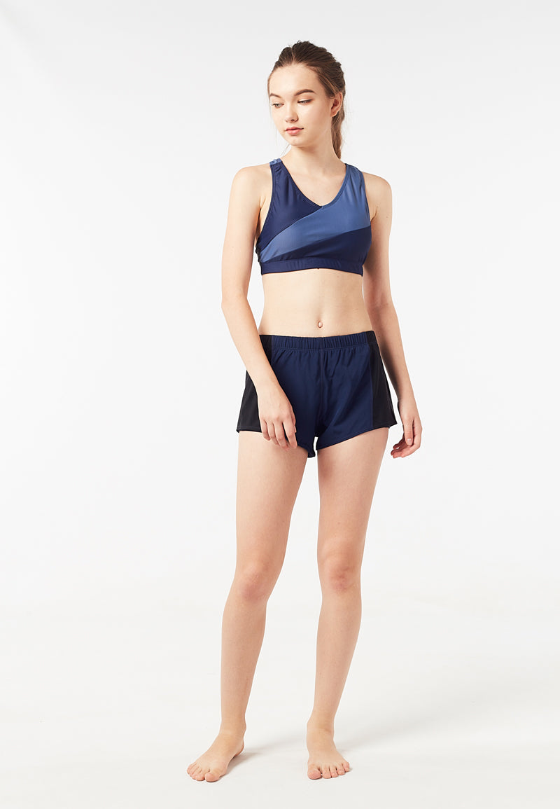 Colourblock Crop Top