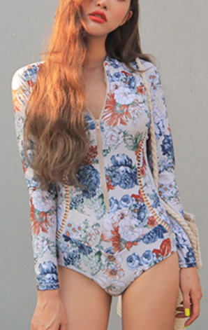 一件式潜水衣(黑色)｜S - 2XL