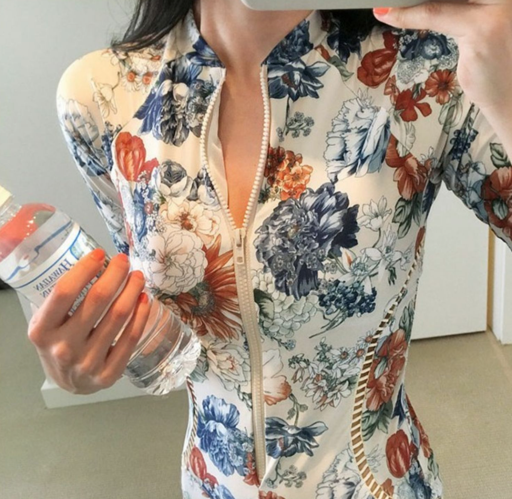 一件式潜水衣(黑色)｜S - 2XL