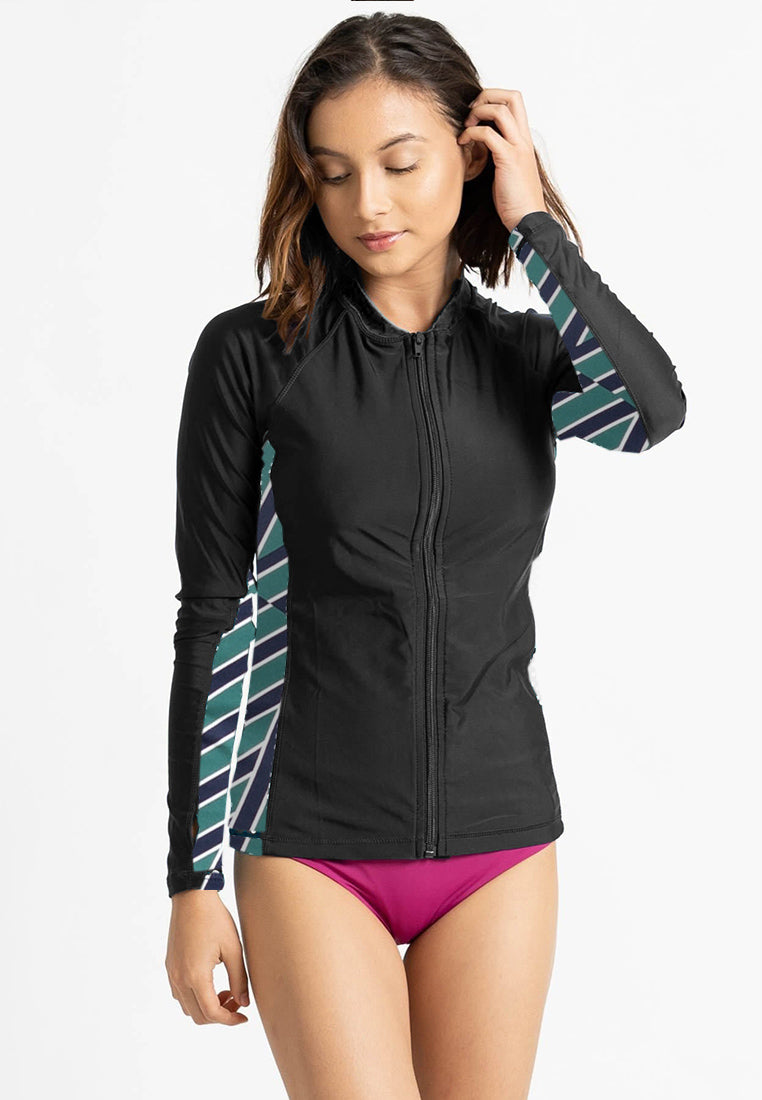 UPF50+ Zip Front Long Sleeve Rashguard (Variety)