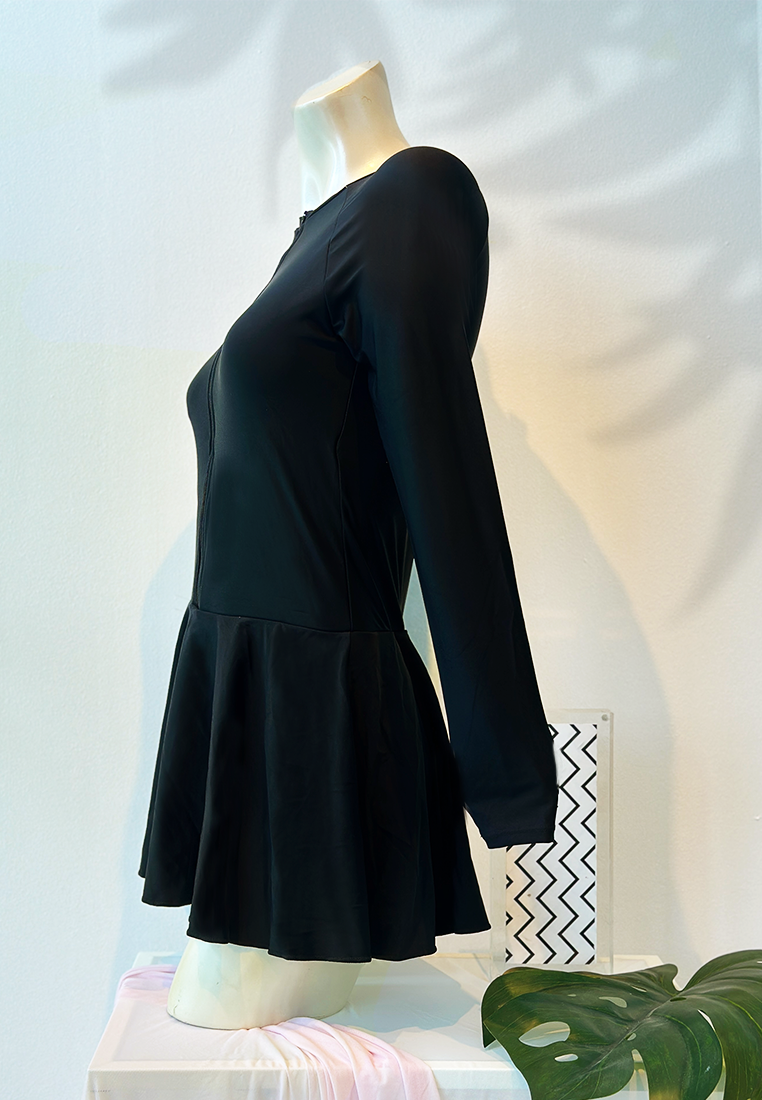 Long Sleeve Zip-front Swim Dress | UPF50+ Sun Protection