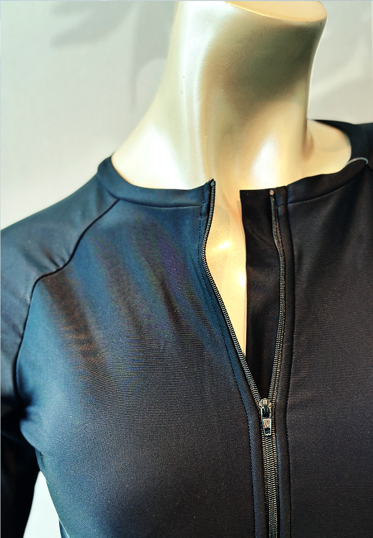 Long Sleeve Zip-front Swim Dress | UPF50+ Sun Protection