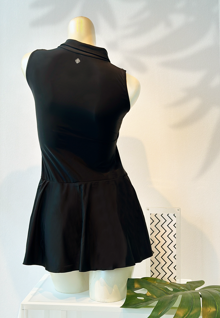 Sleeveless Zip-front Swim Dress | UPF50+ Sun Protection