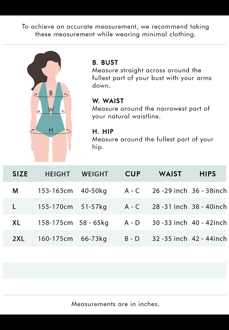 Missguided swimwear deals size guide