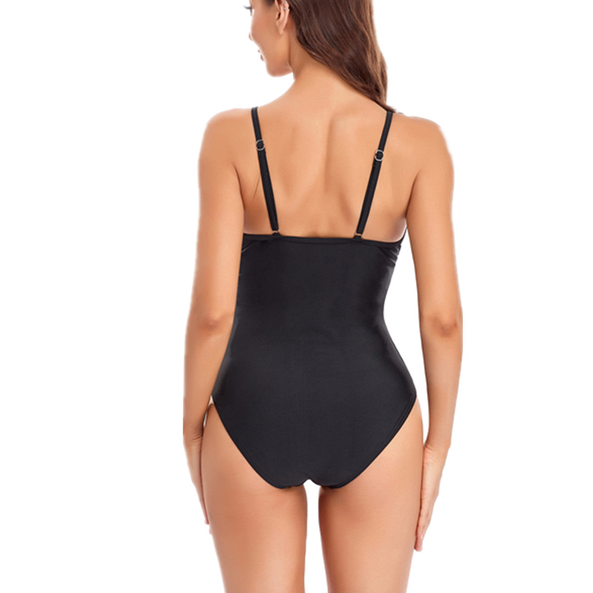 Mesh V-Plunge Swimsuit