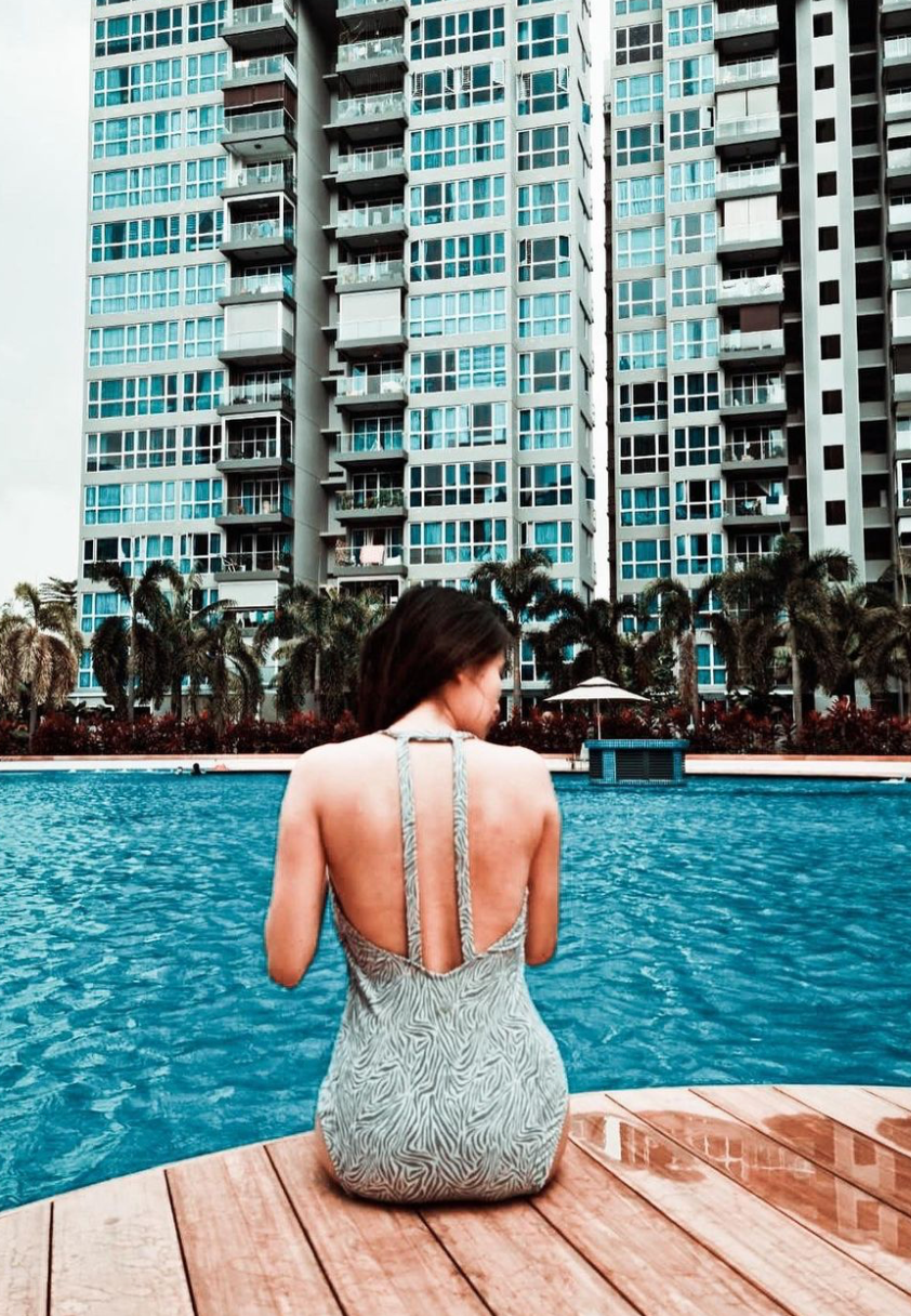 格子一件式泳衣（发光）| S - XL