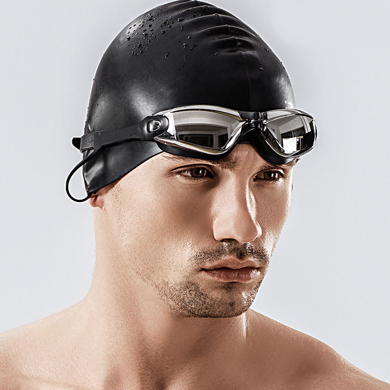 Anti Fog Swim Goggles Black Silver Clear FUNFIT Shop