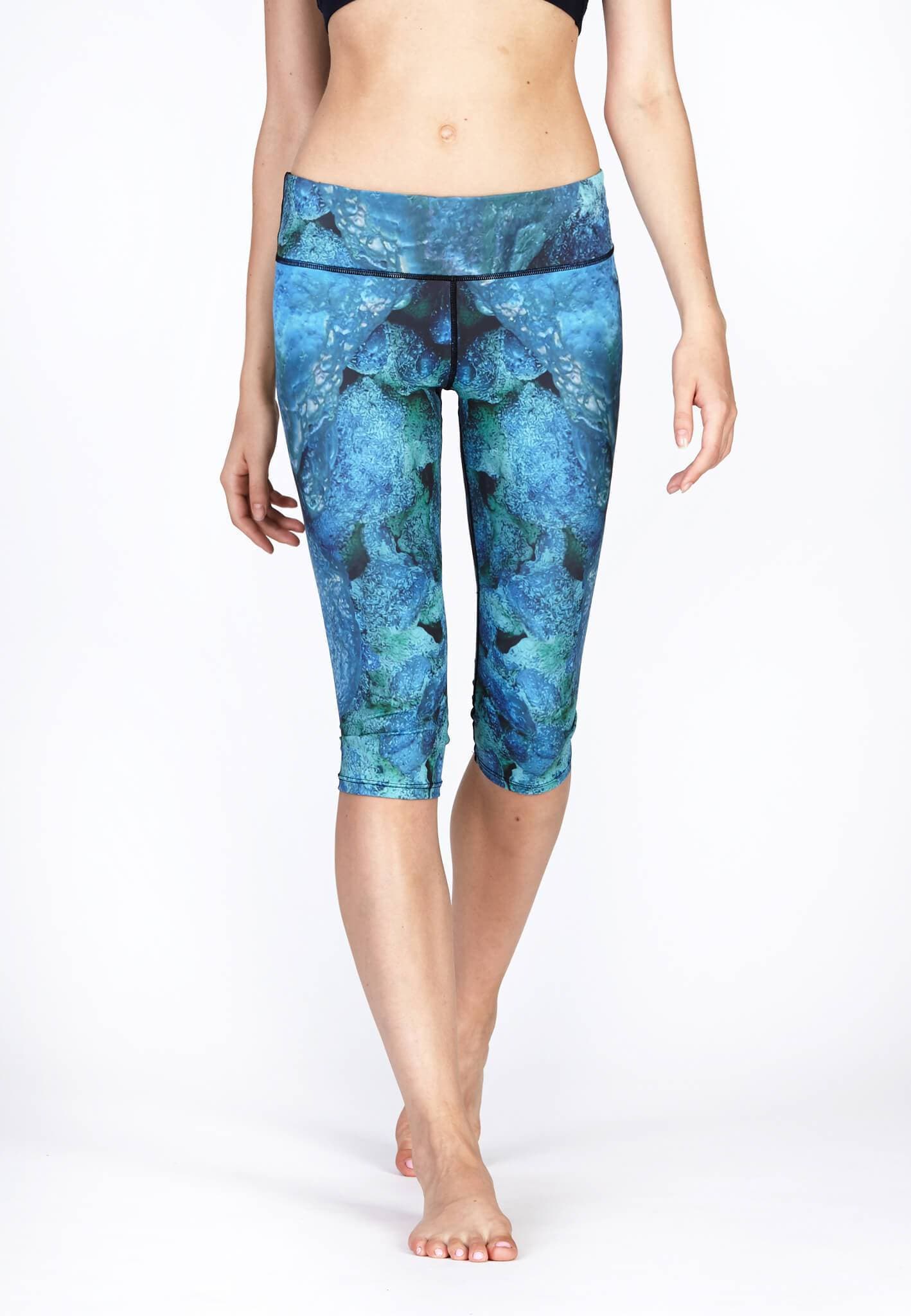 FUNFIT Active Capris in Aquatic Print (S - XL)