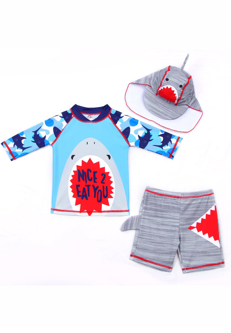 Junior | Baby Shark Swim Set (Free Swim Cap)