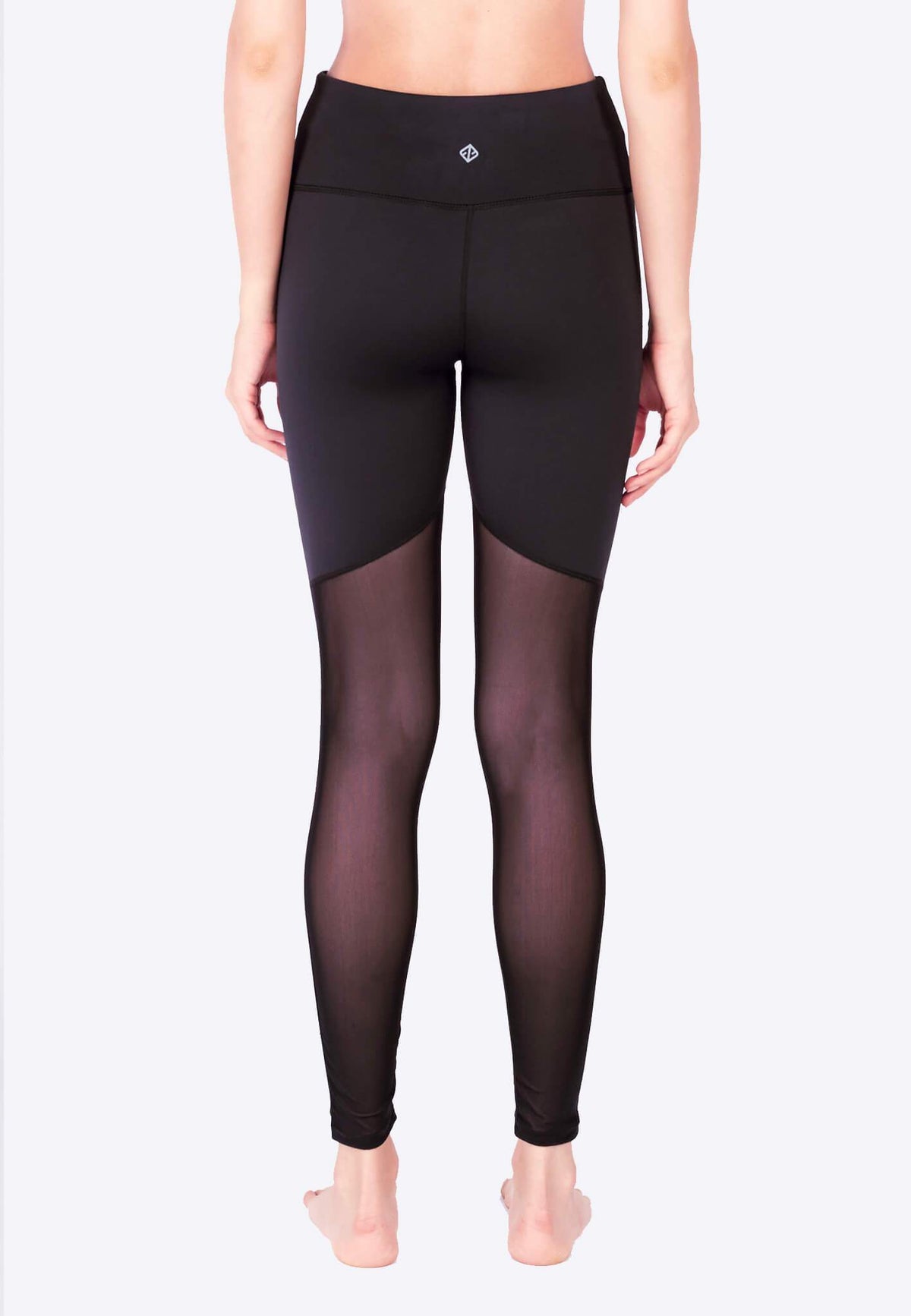 FUNFIT LIMITLESS Back Mesh Leggings (with Keeperband®) (Black) | XS - 3XL