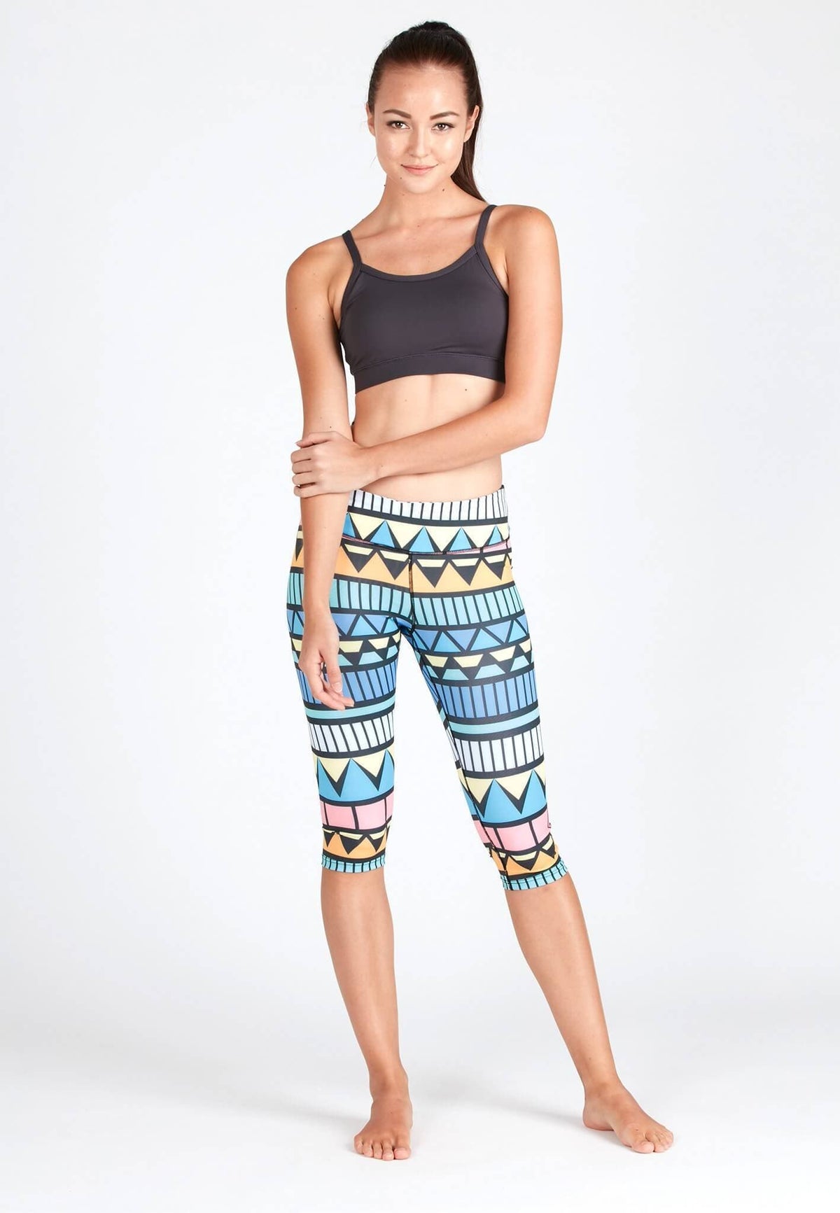 FUNFIT Active Capris in Aztec Print (S - XL)
