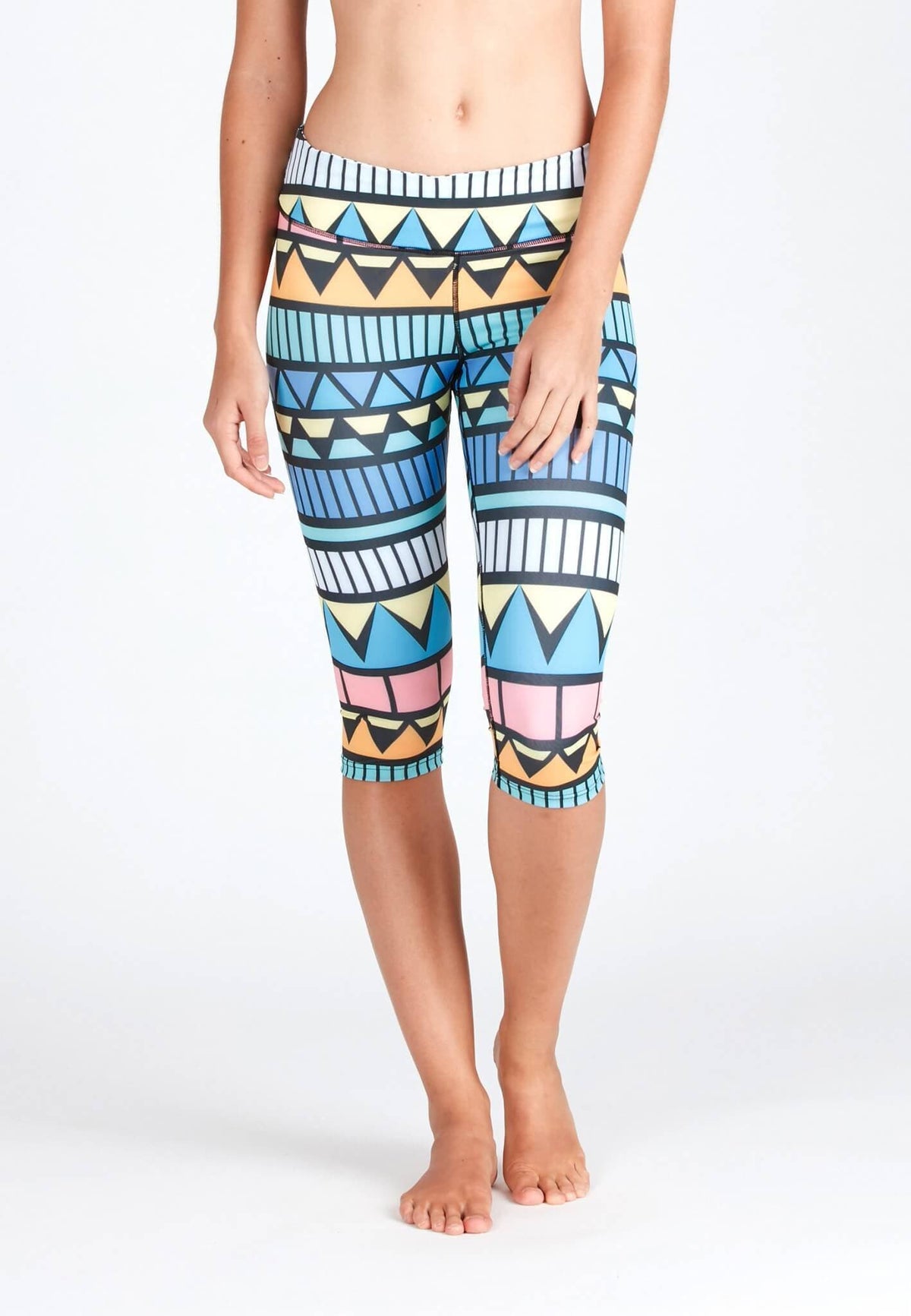 FUNFIT Active Capris in Aztec Print (S - XL)
