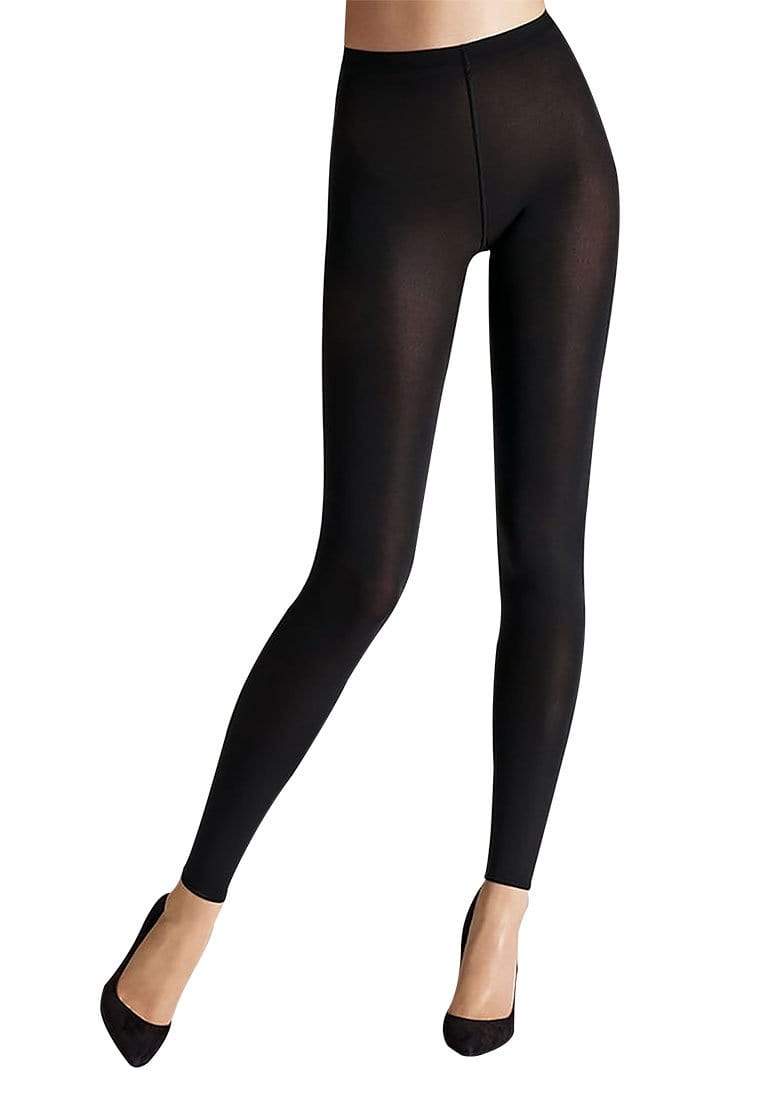 On The Go Women's Classic Opaque Black Footed Tights