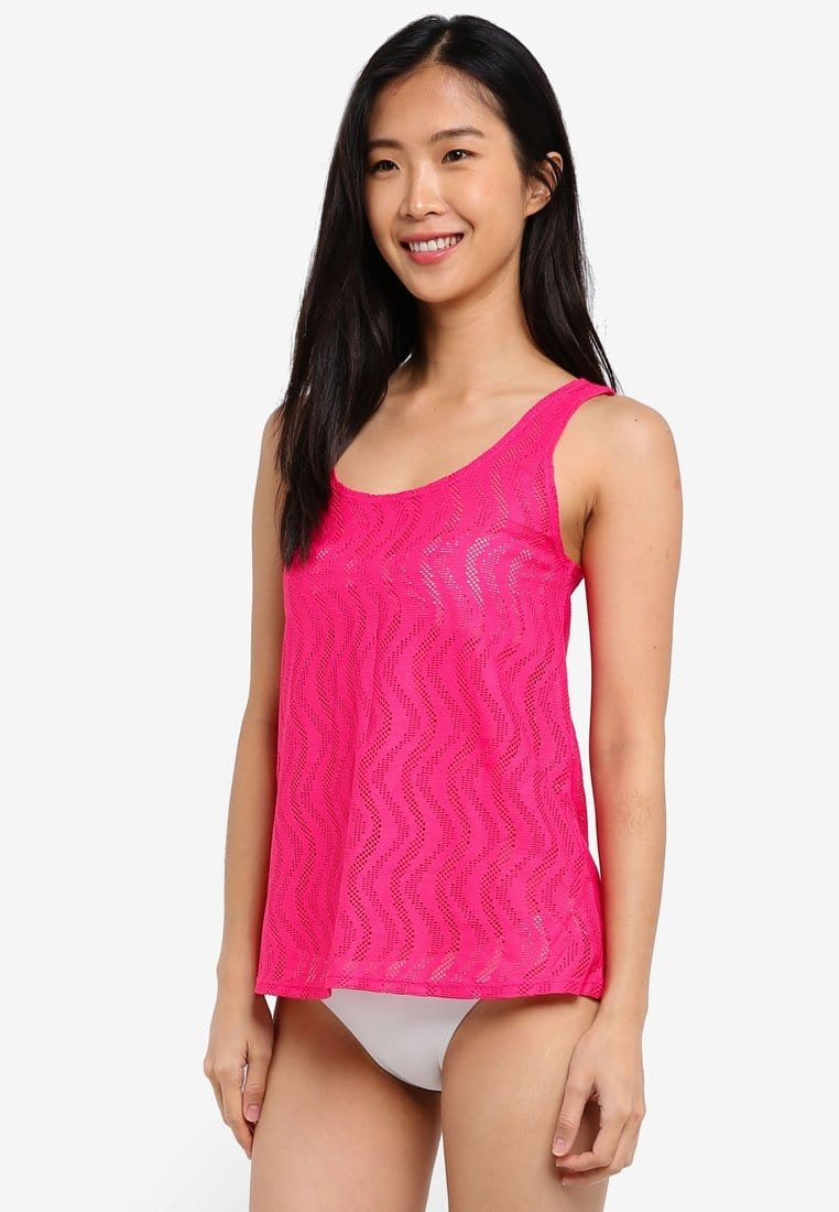 FUNFIT Openwork Tank Top (Pink) | S - 2XL