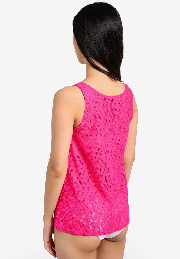 FUNFIT Openwork Tank Top (Pink) | S - 2XL