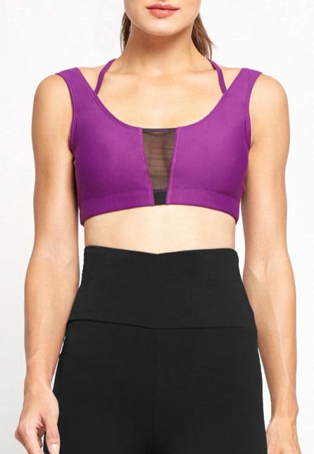 FUNFIT Crossback Mesh Sports Bra (Iridescence) | XS - 2XL