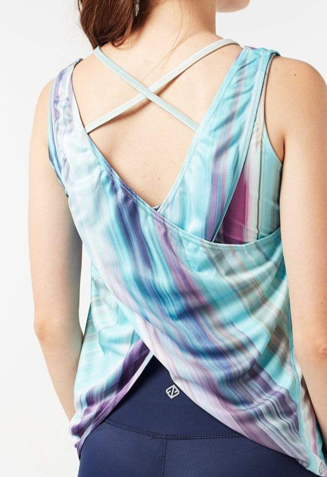 蝙蝠十字背背心（石楠蓝）｜XS - 2XL