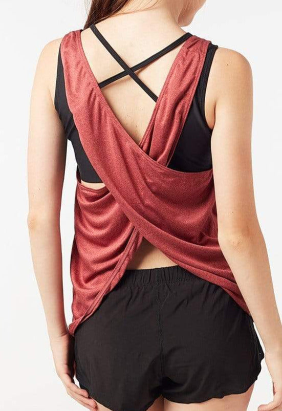 蝙蝠十字背背心（石楠蓝）｜XS - 2XL