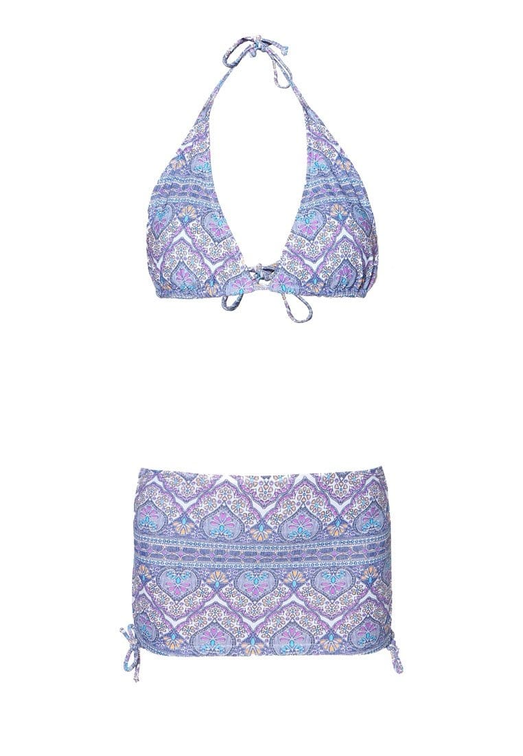 FUNFIT Swim Set: Bikini, Skirt and Inner Brief (Nyonya Blue) | S - XL