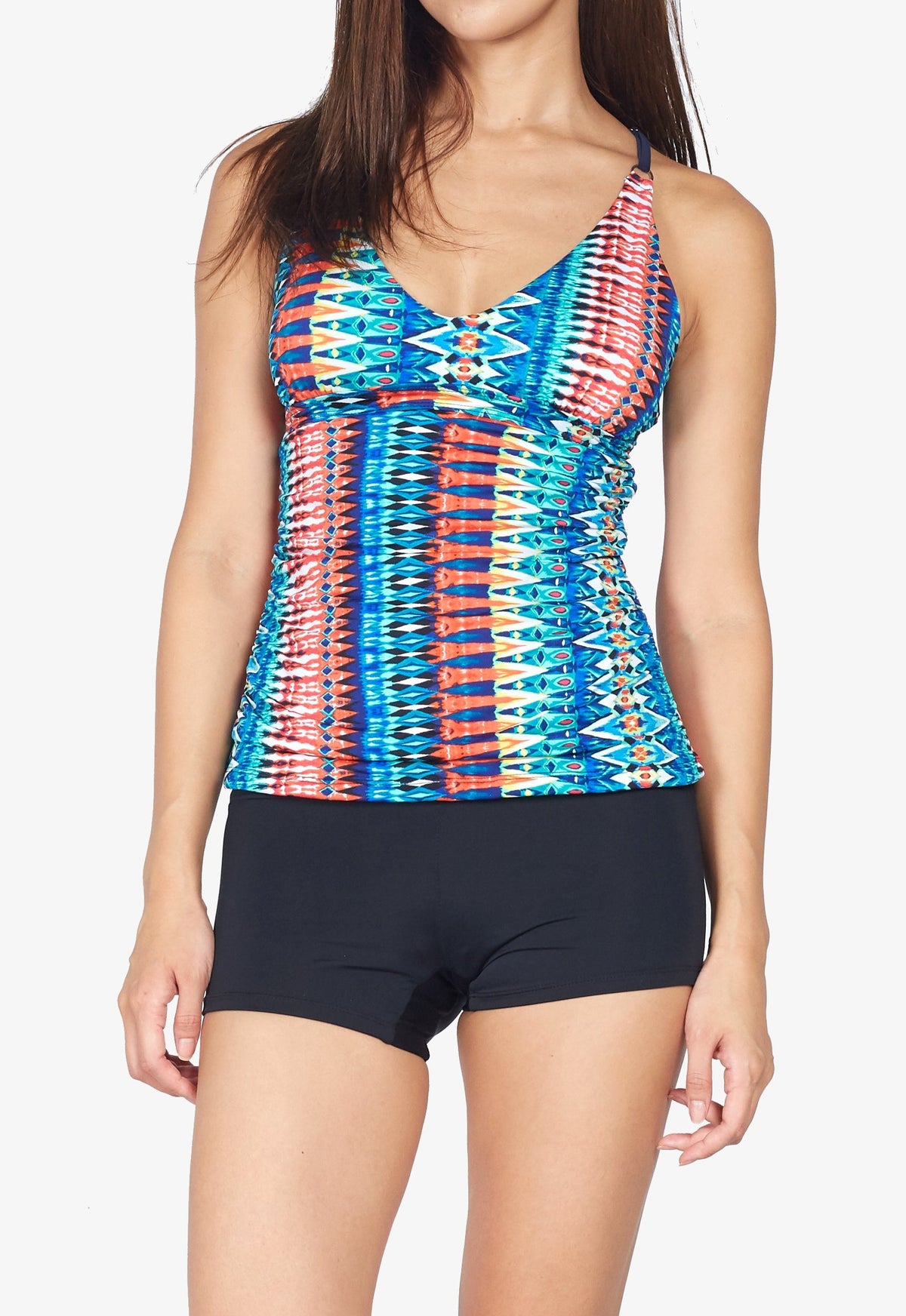 Back Lattice Tankini Top