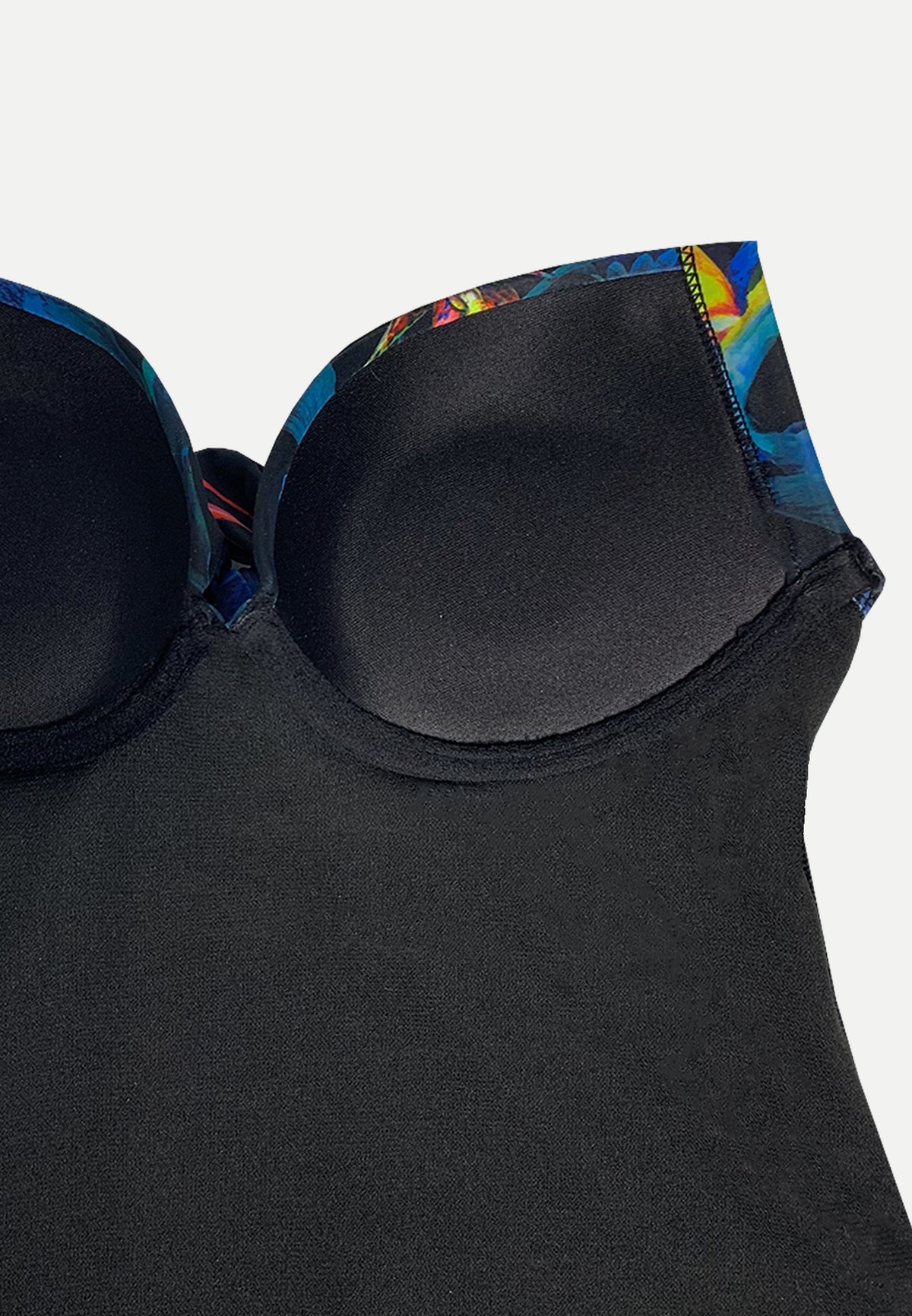 泳装套装：支撑聚拢比基尼加三角裤 （火热的花香）| S - L