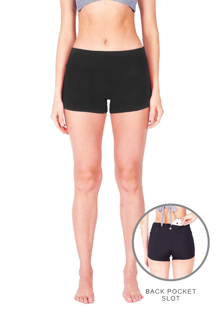 Athleiswim™ Boyshorts (Black &amp; Navy)