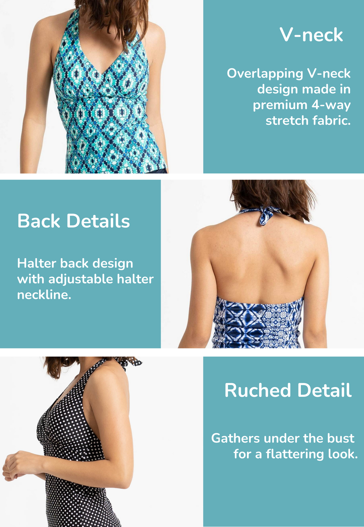 Halter Tankini Top | Sizes XL Only