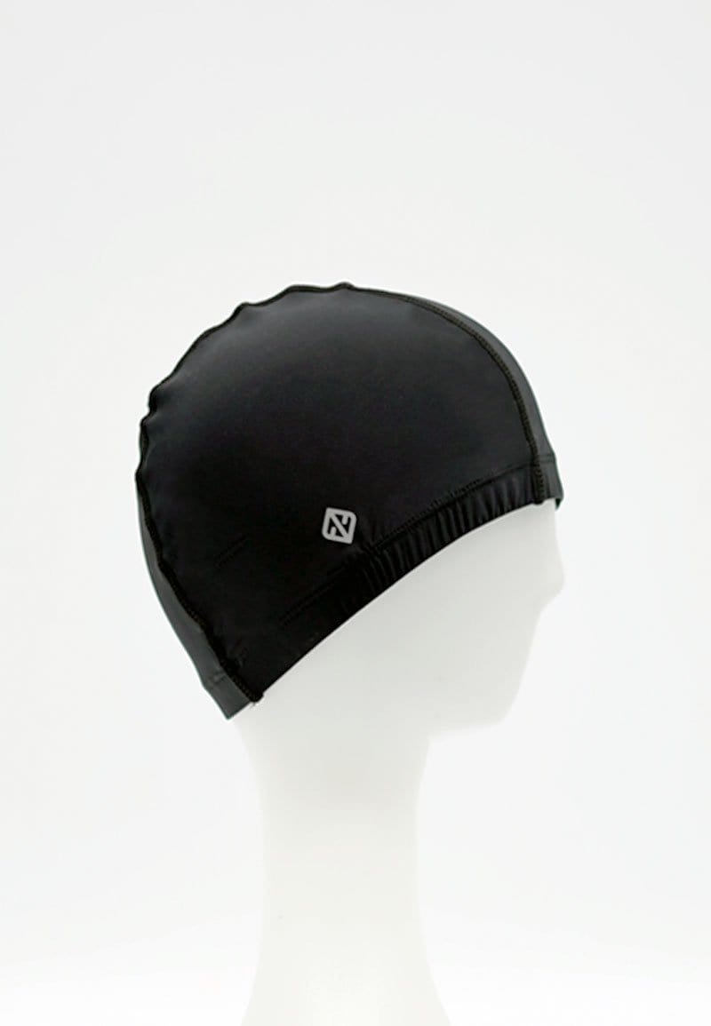 FUNFIT Fabric Swim Cap in Black