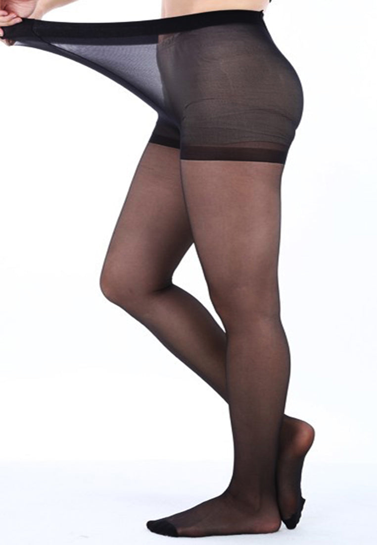 Plus Size Medium Support Pantyhose (One Pair) 15 Denier