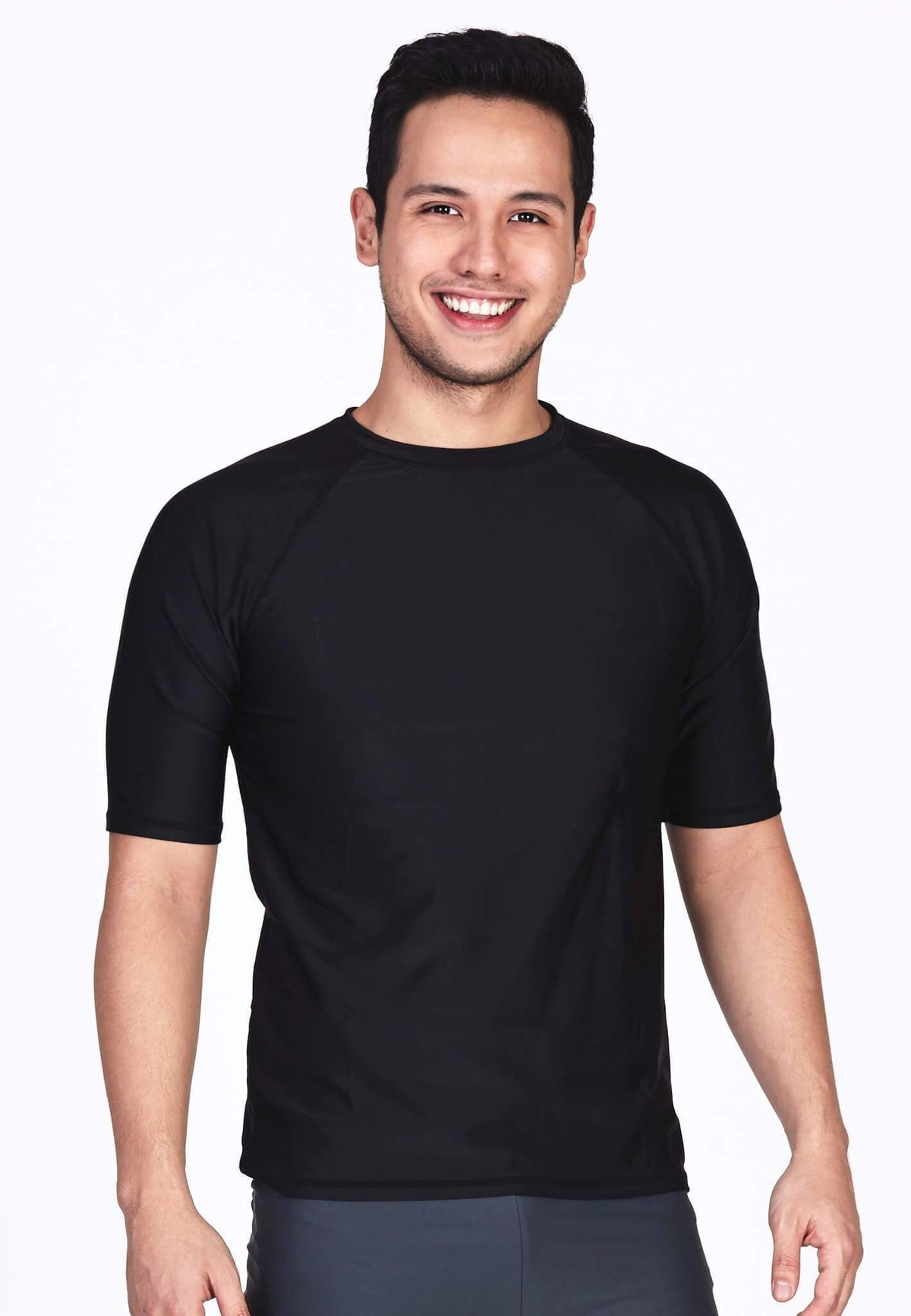 FUNFIT UPF50+ Crew Neck Tee in Black (S - 3XL)