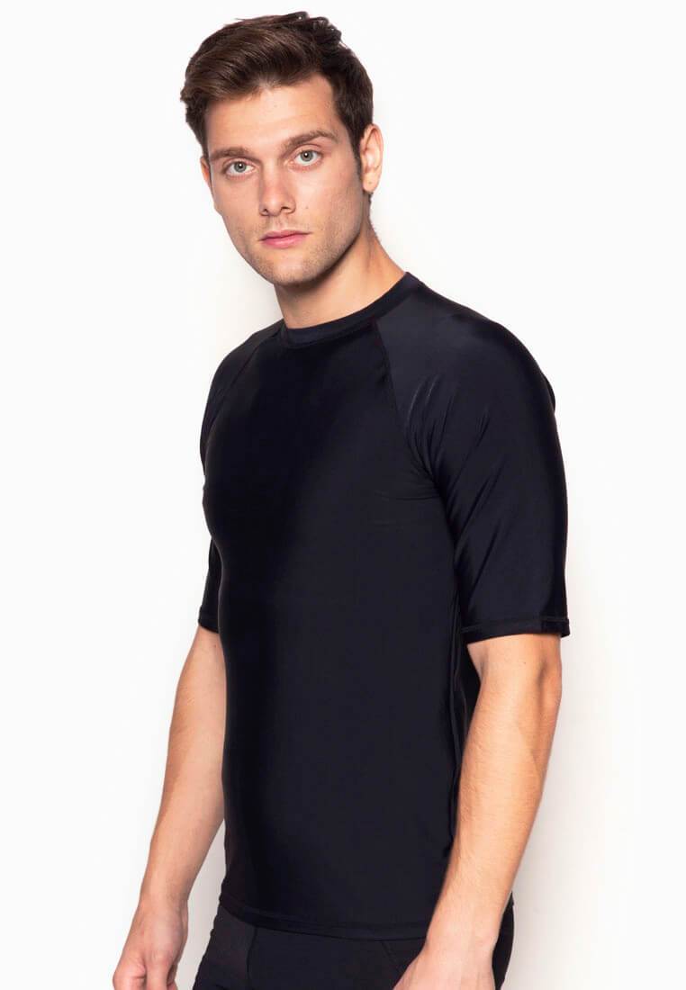 FUNFIT UPF50+ Crew Neck Tee in Black (S - 3XL)