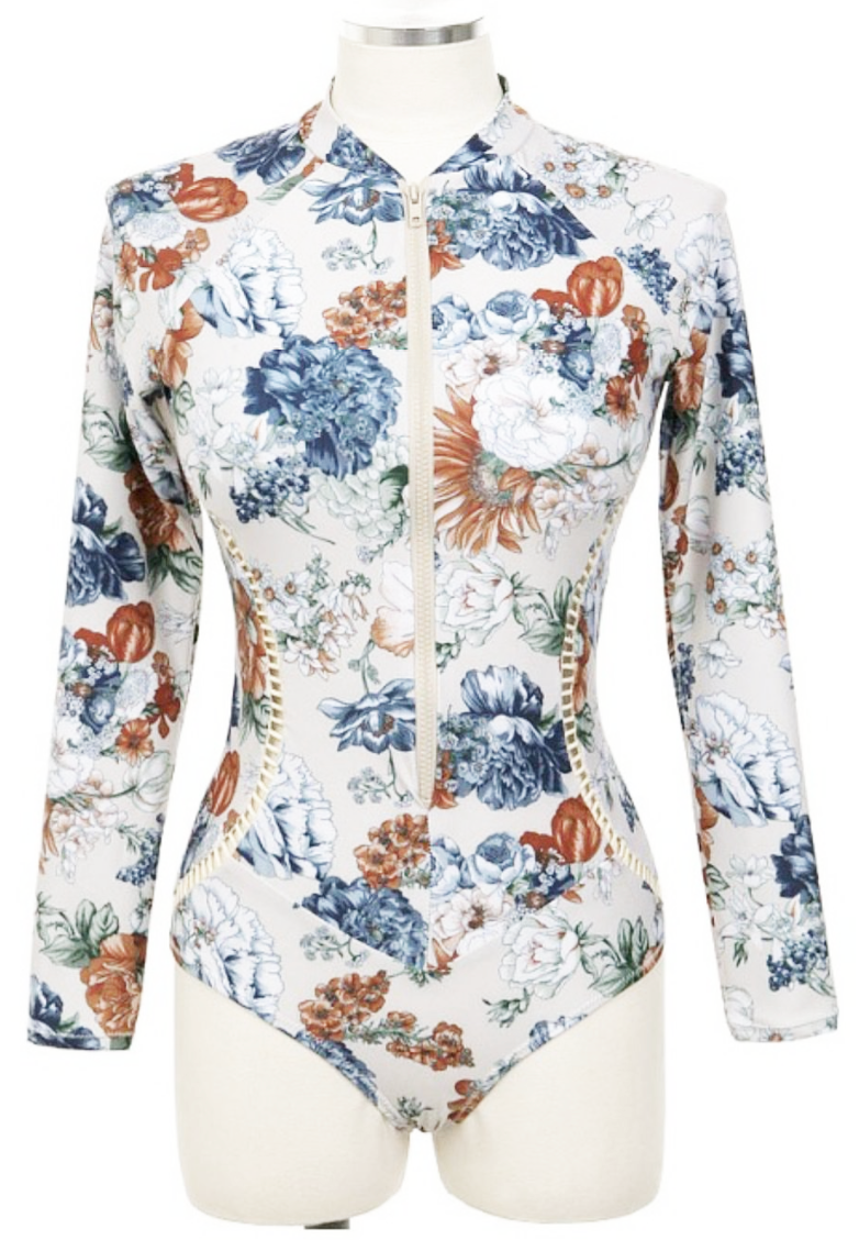 Long Sleeve Wetsuit (Floral)