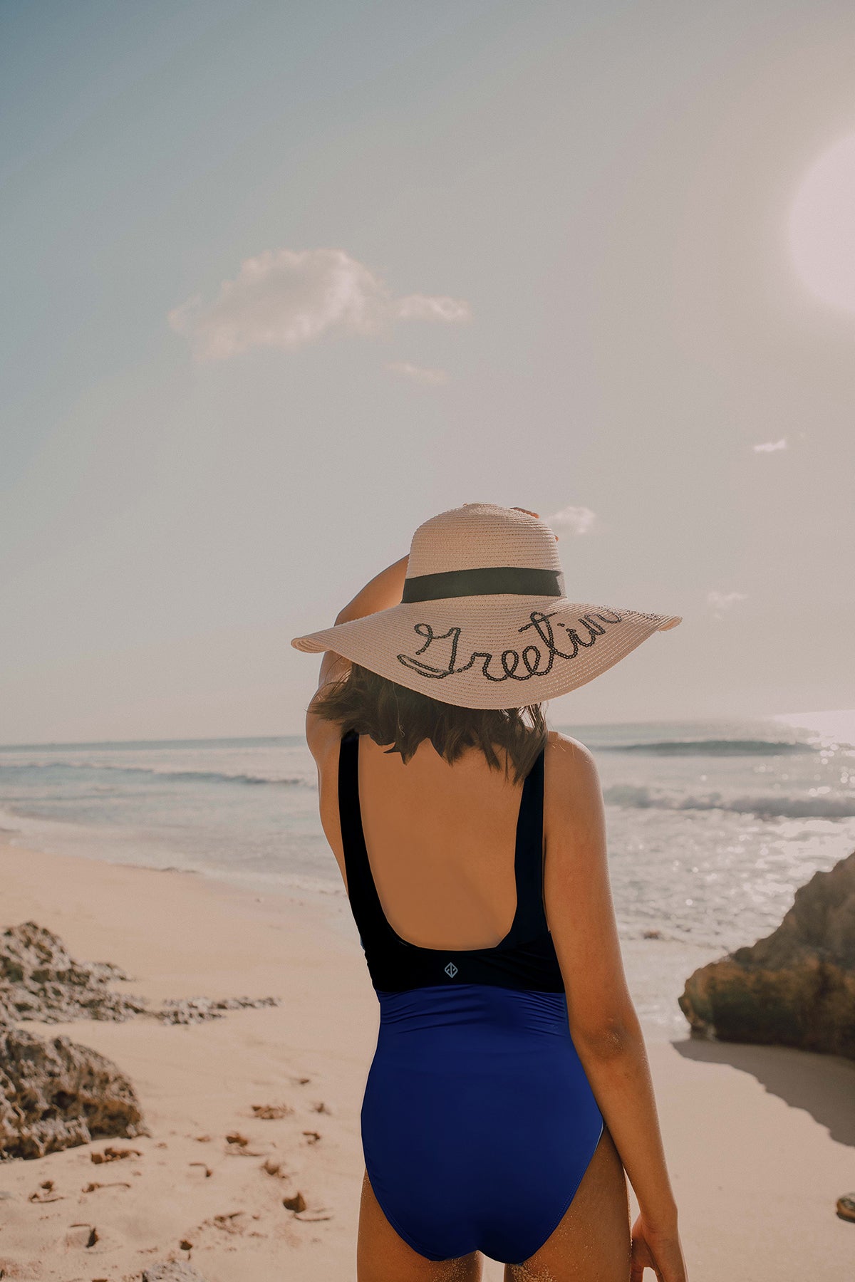 格子一件式泳衣（发光）| S - XL