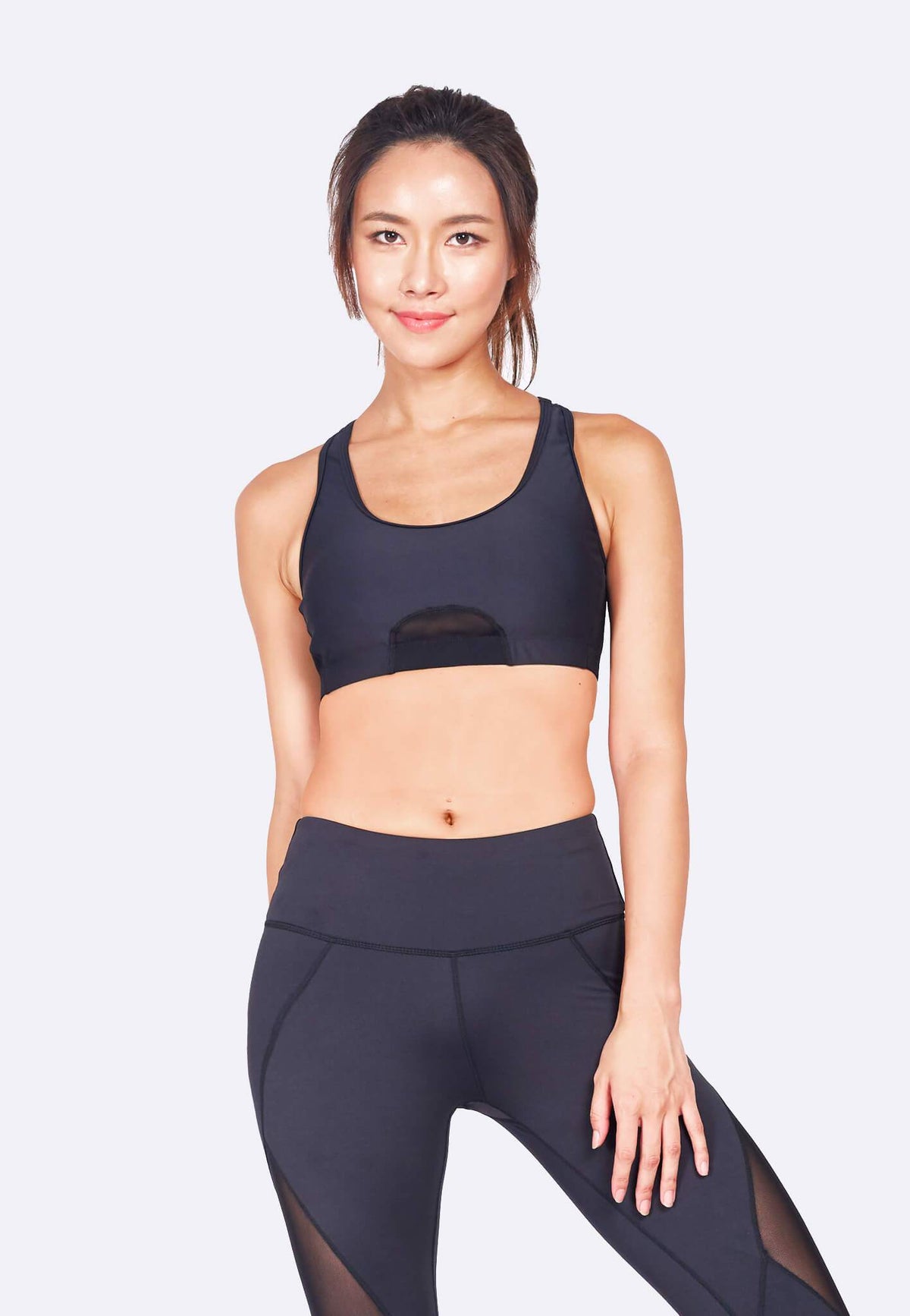 FUNFIT Knockout Racerback Sports Bra in (Black) | XS - 2XL