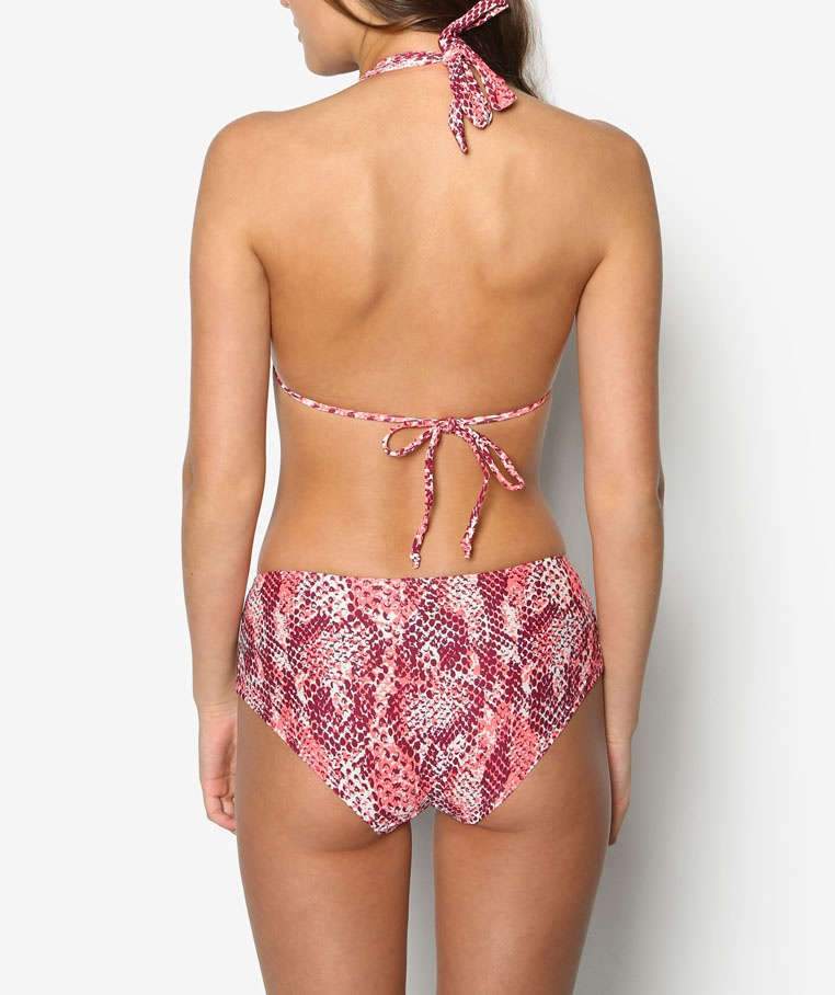 FUNFIT Swim Set: Halter Bikini and Brief in Raelia Print (S - L)