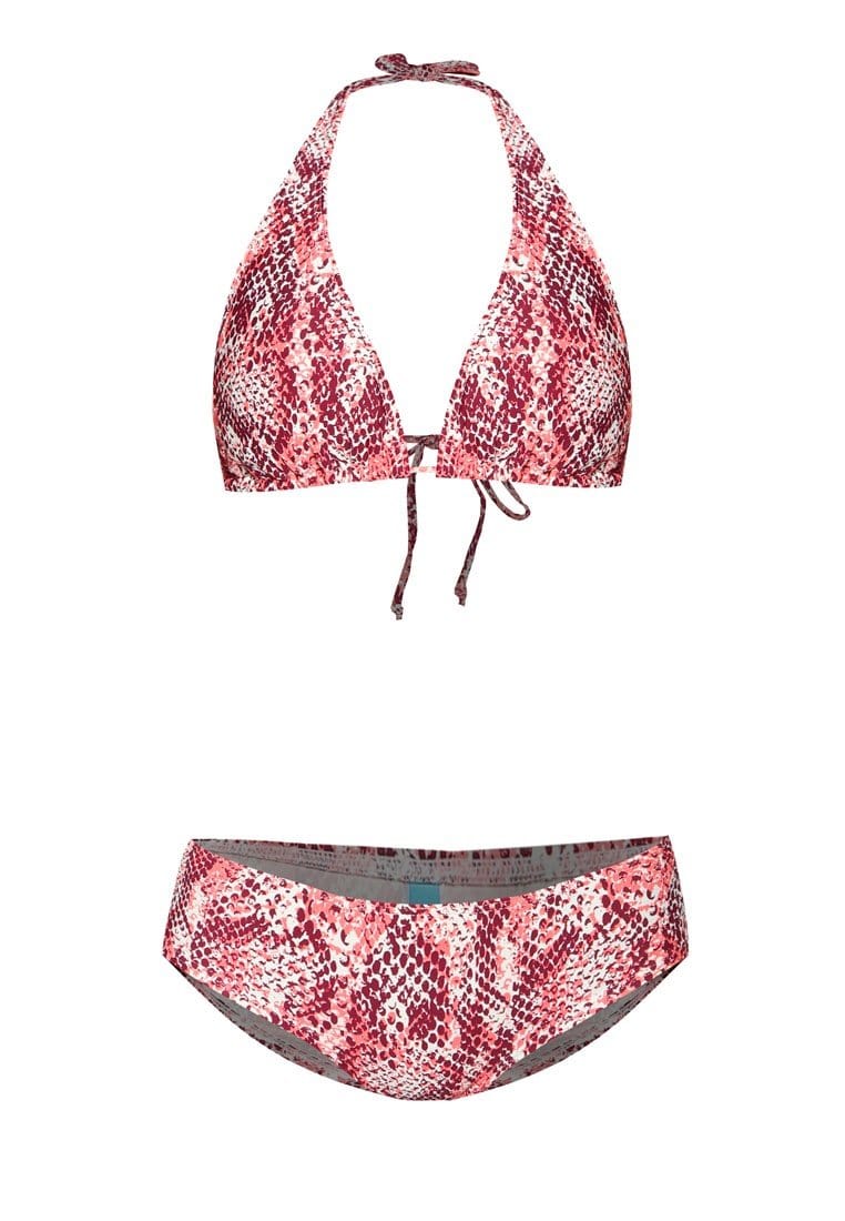 FUNFIT Swim Set: Halter Bikini and Brief in Raelia Print (S - L)