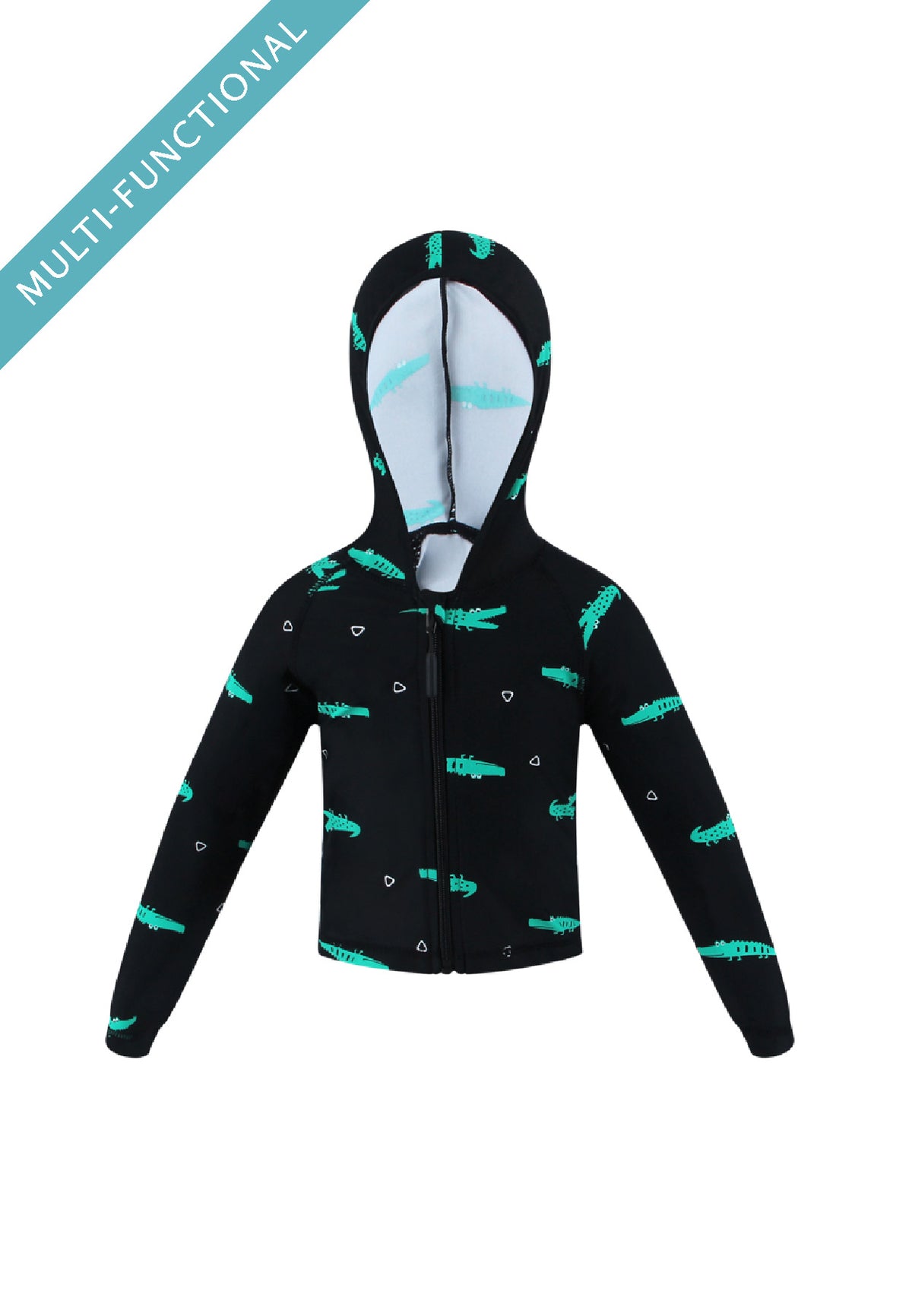 UPF50+ 儿童防晒衣连身帽（男女通用）格子