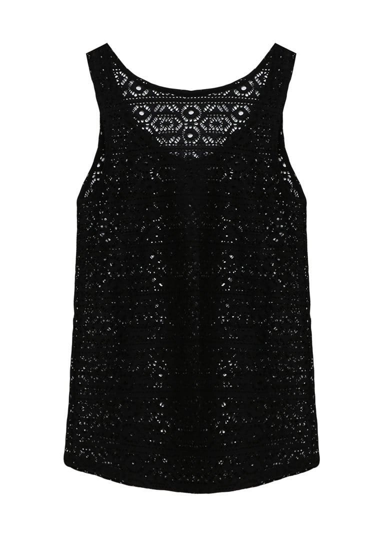 FUNFIT Openwork Tank Top (Black) | S - 2XL